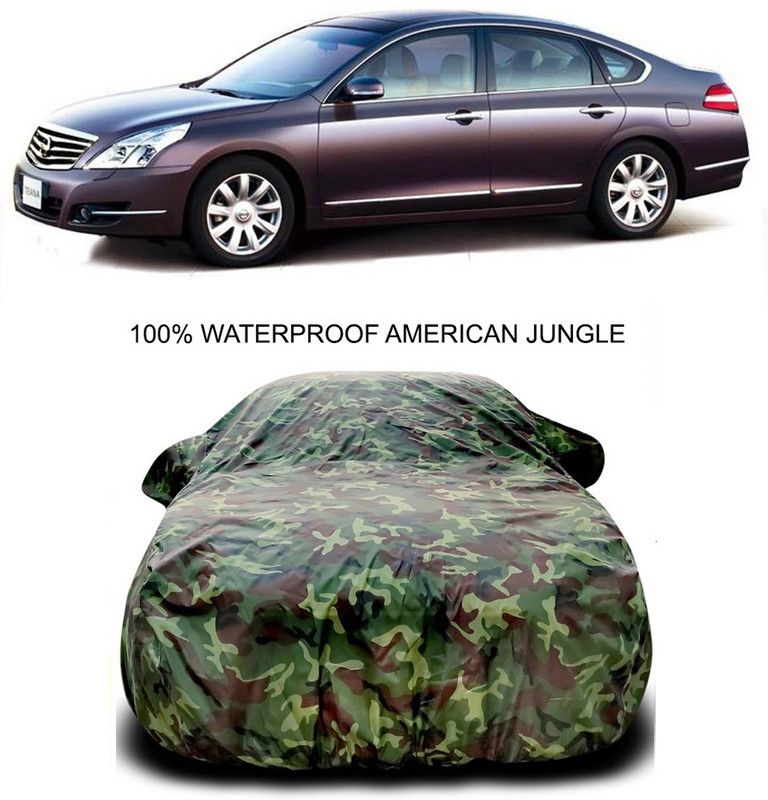 Furious3D Car Cover For Nissan Teana (With Mirror Pockets)  (Multicolor)