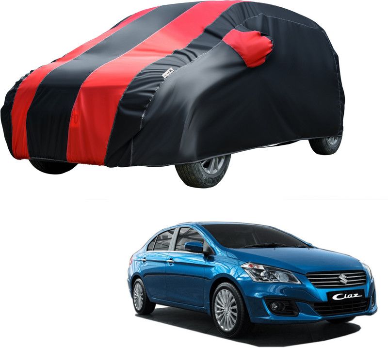 Fit Fly Car Cover For Maruti Suzuki Ciaz (With Mirror Pockets)  (Red, Black, For 2014, 2015, 2016, 2017, 2018, 2019 Models)