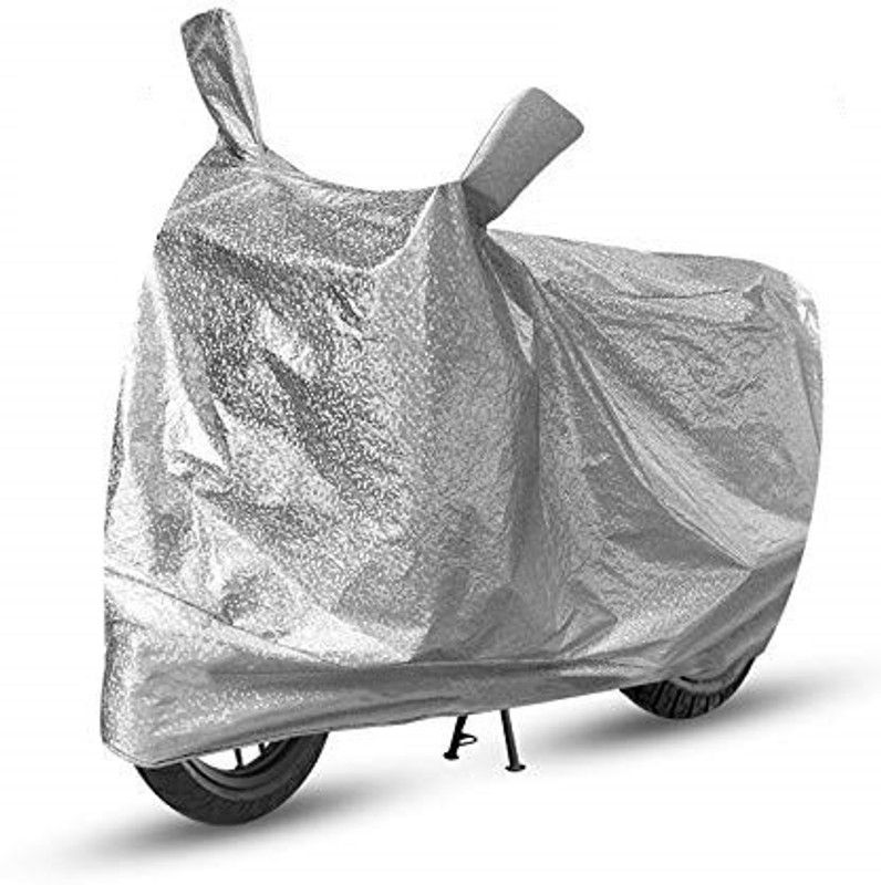 Auto Lane Waterproof Two Wheeler Cover for Yamaha  (YBR 110, Silver)