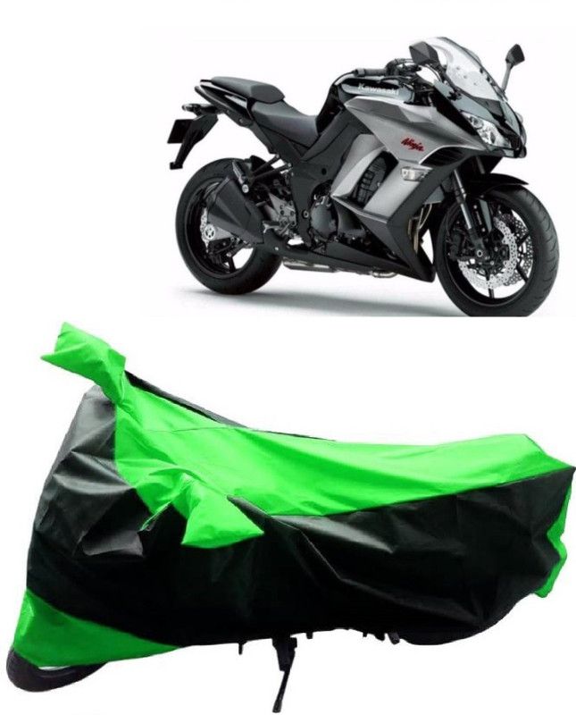 MoTRoX Two Wheeler Cover for Kawasaki  (Ninja 1000, Green, Black)