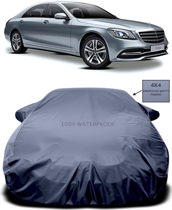 Genipap Car Cover For Mercedes Benz S-Class (With Mirror Pockets)  (Grey)