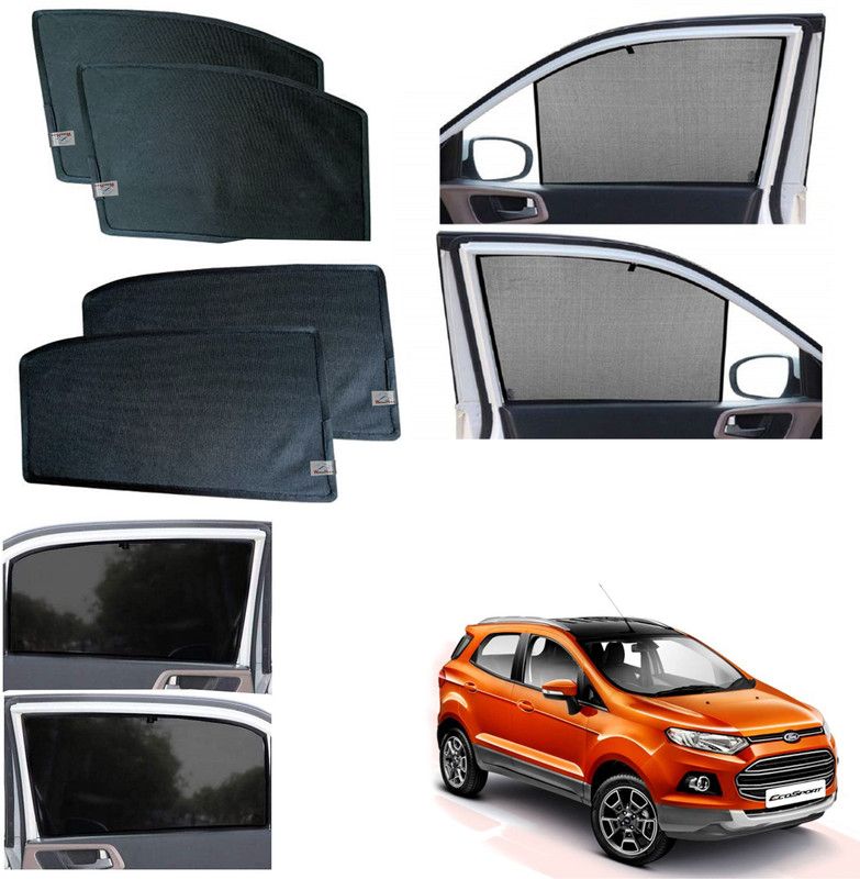 WolkomHome Side Window Sun Shade For Ford Ecosport  (Black)