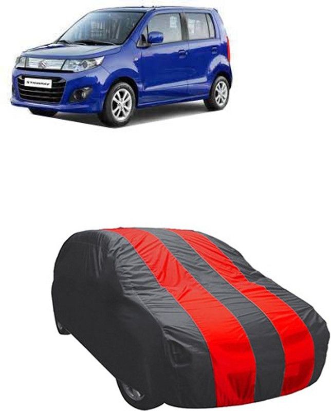 Kuchipudi Car Cover For Maruti Suzuki WagonR Stingray (Without Mirror Pockets)  (Red, Grey, For 2005, 2006, 2007, 2008, 2009, 2010, 2011, 2012, 2013, 2014, 2015, 2016, 2017, 2018, 2019, NA Models)