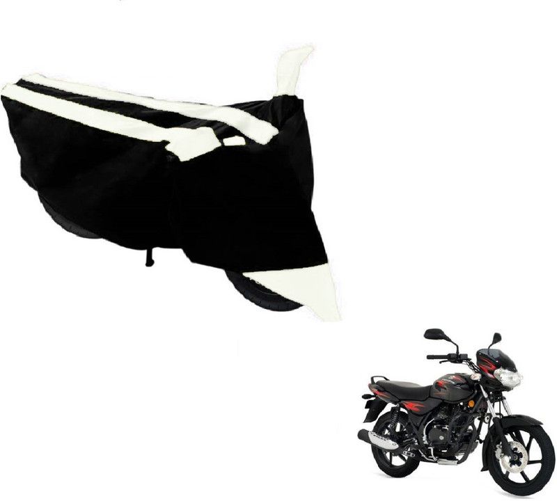 AUTYLE Two Wheeler Cover for Bajaj  (Discover, Black, White)