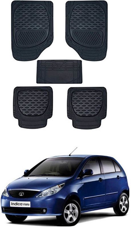 RONISH PVC Standard Mat For Tata Indica Vista  (Black)