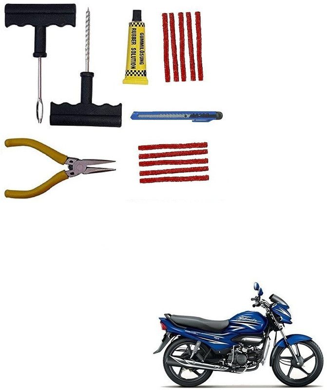 SRPHERE Complete Tubeless Tyre Puncture Repair Kit_ Super Splendor Tubeless Tyre Puncture Repair Kit