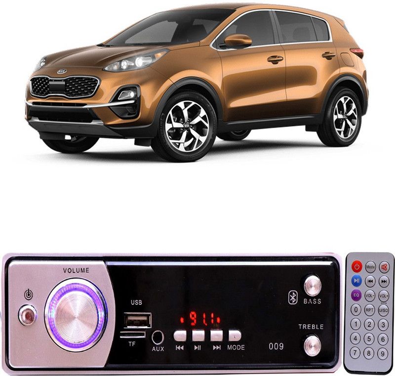 Purpleheart Silver009 BLUETOOTH/USB/SD/AUX/FM/MP3 Car Stereo ( Single Din) P-241 Car Stereo  (Single Din)