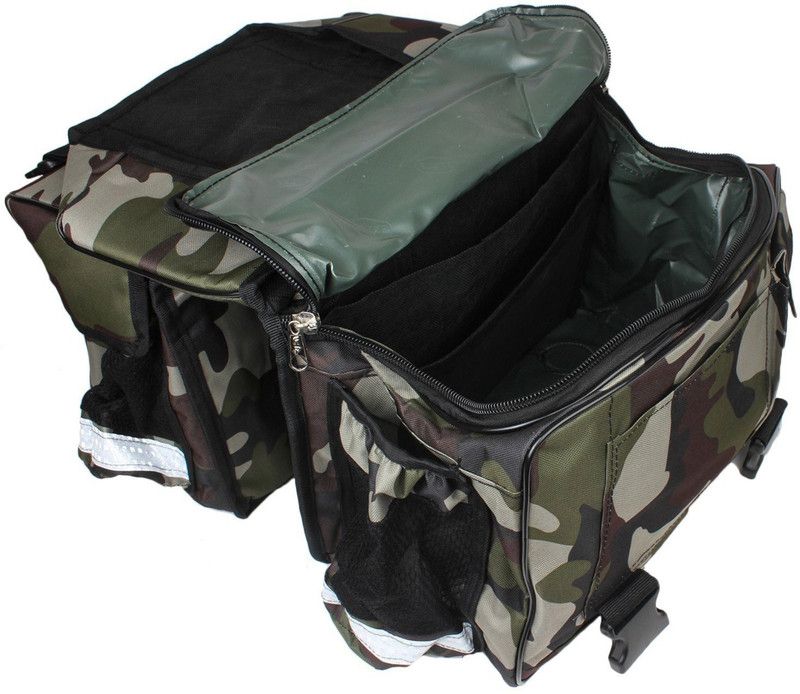 AUTYLE Double-side Multicolor Fabric Motorbike Saddlebag  (36 L)