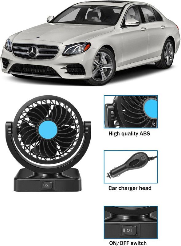 Enfield Works Cooling Car Fan 360 Degree Rotatable For vehicle-Y_383 Car Interior Fan  (12 V)