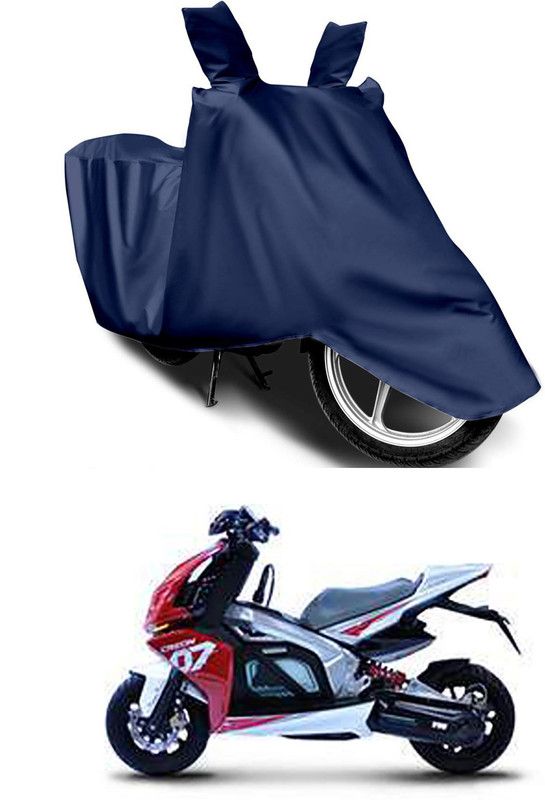 Genipap Two Wheeler Cover for TVS  (Creon, Blue)