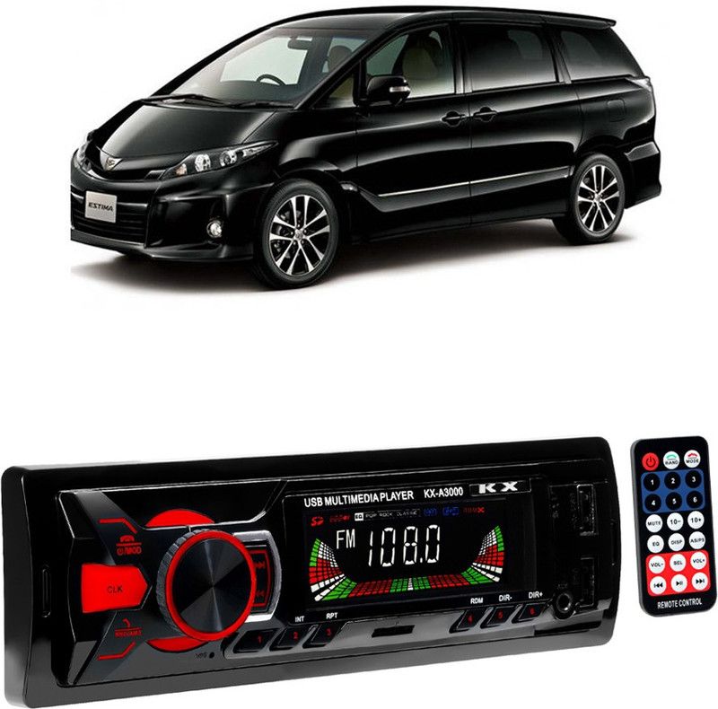 JBRIDERZ Boom Master A3000 with AUX/Bluetooth/USB/ MP3 E 573 Car Stereo  (Single Din)