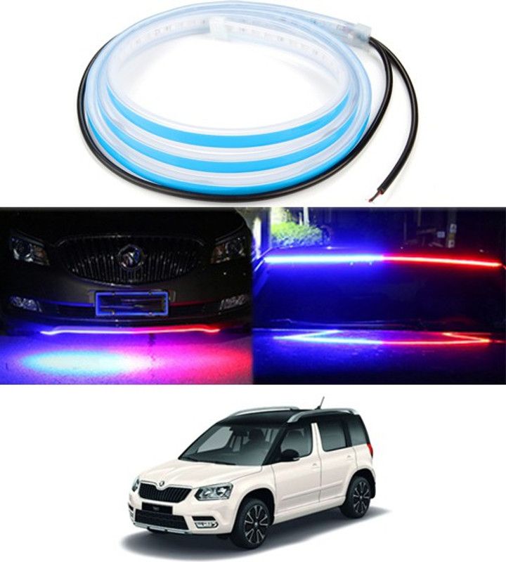 RKPSP 120cm LED Strip Flexible Police Light Car Hood/Trunk/DashboardFor Yeti Dash Light Car LED for Skoda (12 V, 12 W)  (Yeti, Pack of 1)