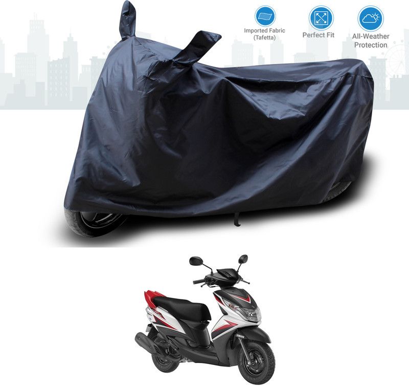 GOSHIV-car and bike accessories Two Wheeler Cover for Yamaha  (Ray Z, Black)