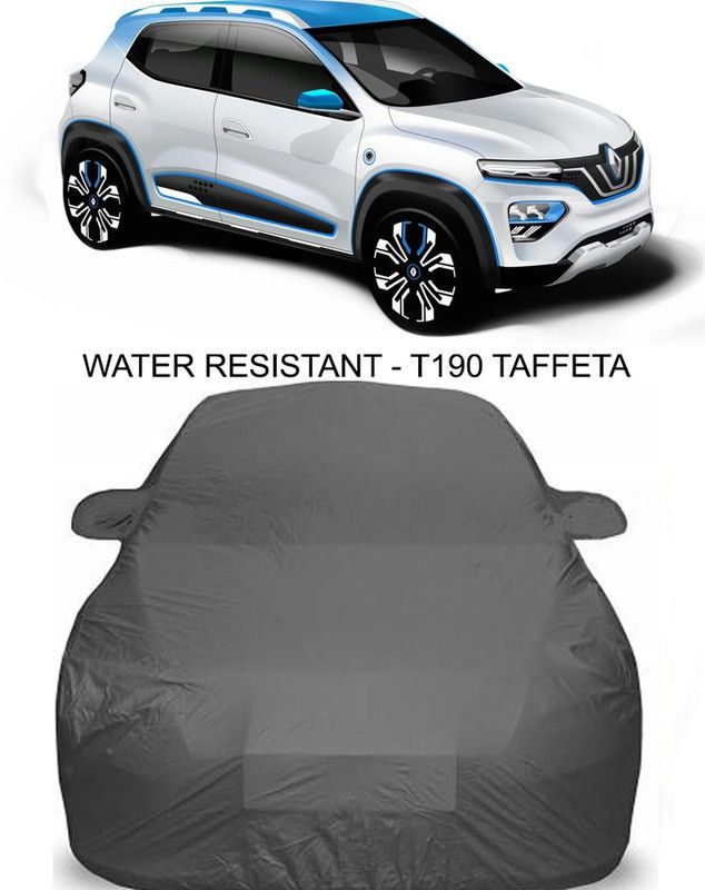 Genipap Car Cover For Renault Kwid EV (With Mirror Pockets)  (Grey)