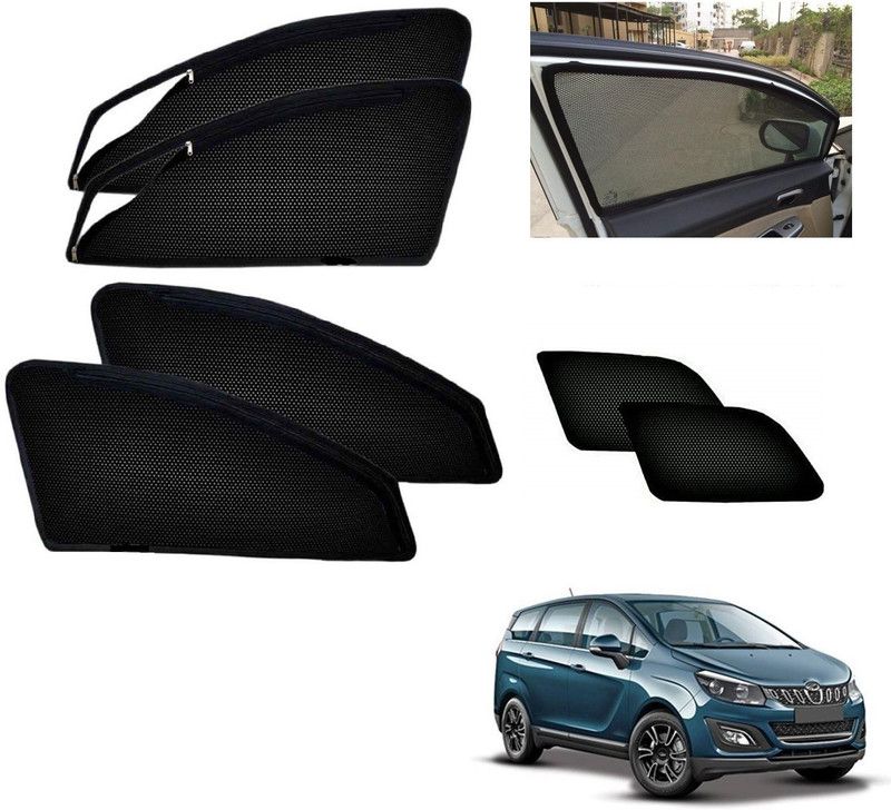 AuTO ADDiCT Side Window, Rear Window Sun Shade For Mahindra Marazzo  (Black)
