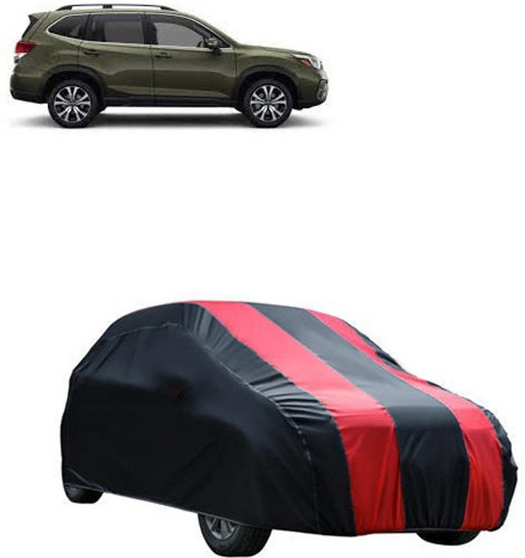 Kuchipudi Car Cover For Subaru Forester (Without Mirror Pockets)  (Red, Black, For 2005, 2006, 2007, 2008, 2009, 2010, 2011, 2012, 2013, 2014, 2015, 2016, 2017, 2018, 2019, NA Models)