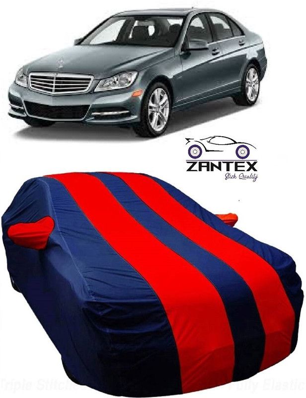 ZANTEX Car Cover For Mercedes Benz S350 (With Mirror Pockets)  (Blue, Red)