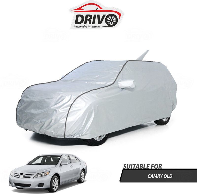 Drivo Car Cover For Toyota Camry (With Mirror Pockets)  (Silver)