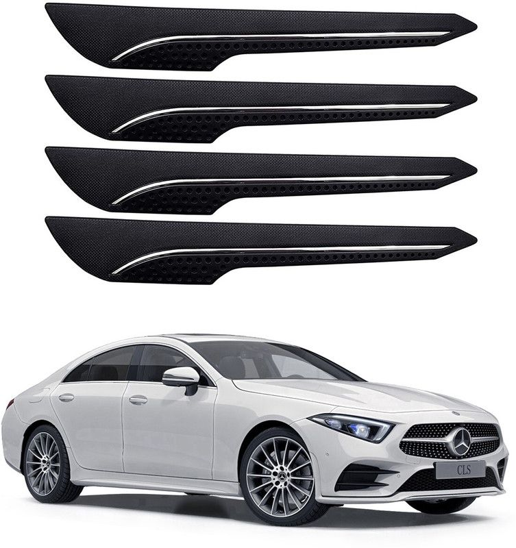 Oshotto Rubber Car Bumper Guard  (Black, Pack of 4, Mercedes Benz, CLS-Class)