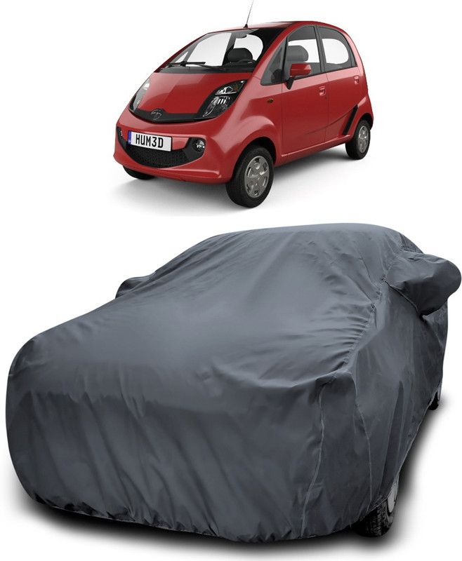 MoTRoX Car Cover For Tata Nano Genx (With Mirror Pockets)  (Grey)