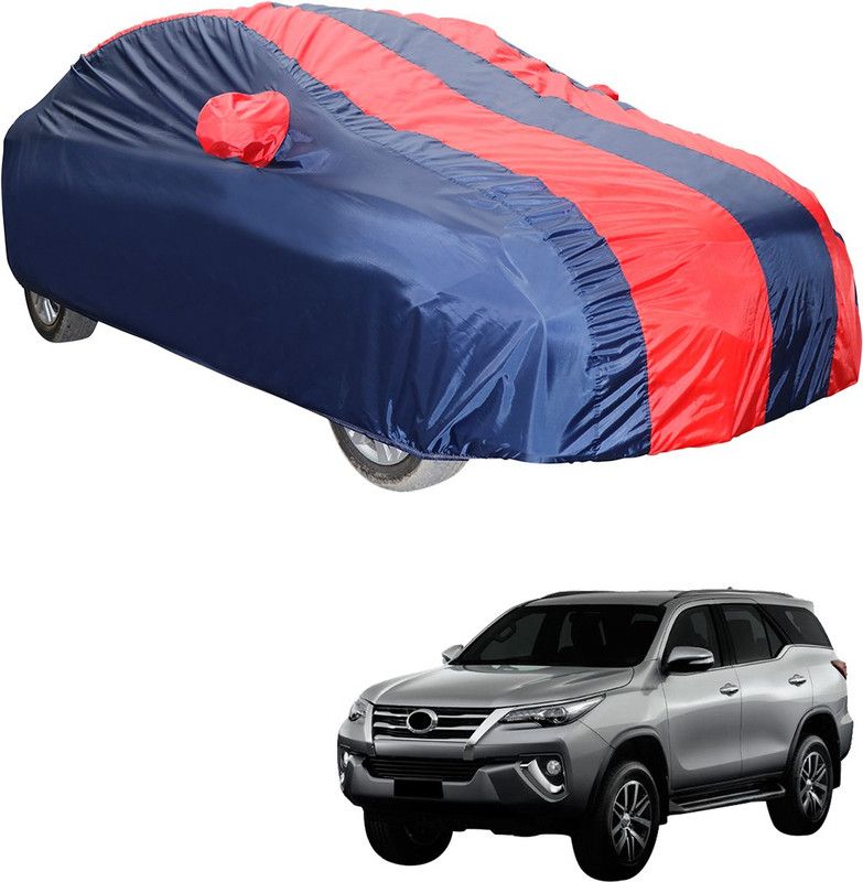 AutoFurnish Car Cover For Toyota New Fortuner (With Mirror Pockets)  (Red, Blue, For 2016 Models)