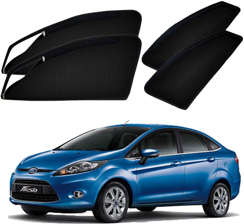 UK Blue Side Window Sun Shade For Ford New Fiesta  (Black)
