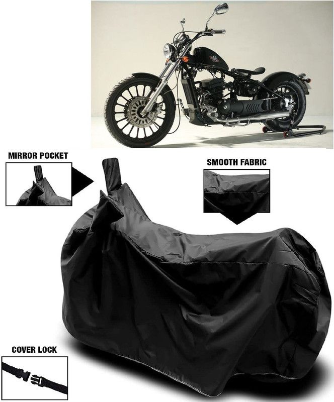 AutoFave Two Wheeler Cover for FAB Regal Raptor  (Bobber 350, Black)