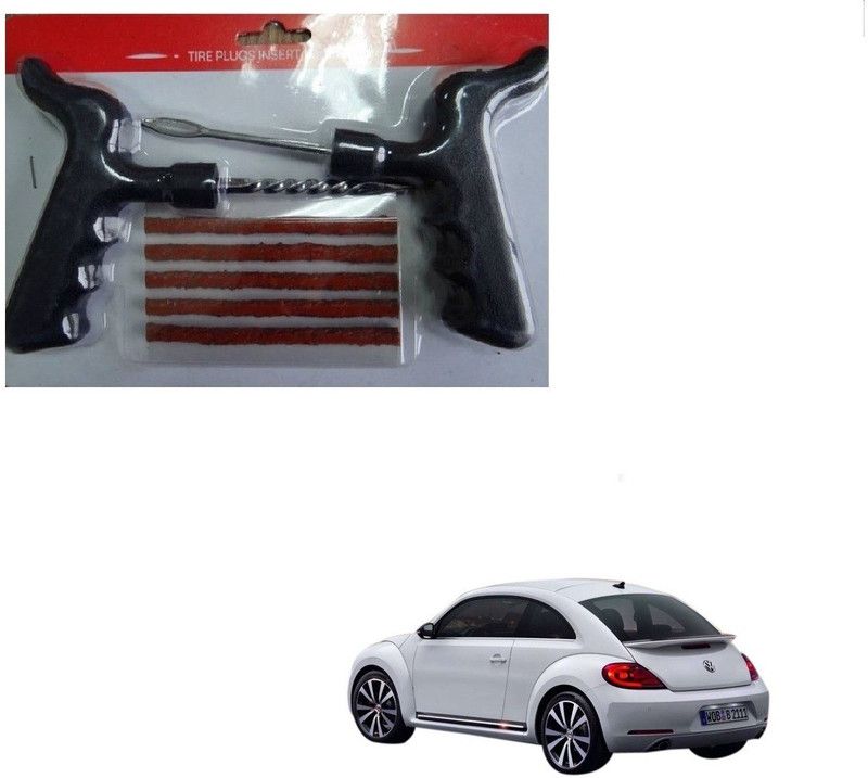 AuTO ADDiCT Car Tool Safety With 5 Strip Tubeless Tyre Puncture Repair Kit For Volkswagen Beetle Tubeless Tyre Puncture Repair Kit