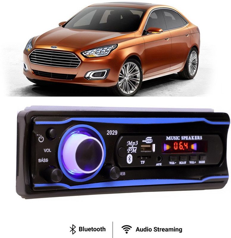 Purpleheart Blue Stereo-999 BLUETOOTH/USB/SD/AUX/FM/MP3 (BLUE & Black)P-128 Car Stereo  (Single Din)