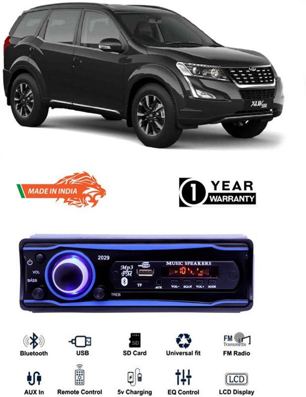 Purpleheart Blue 2029 USB/AUX/SD/BLUETOOTH/FM/MP3 BOOM MASTER STANDARD-PP292 Car Stereo  (Single Din)