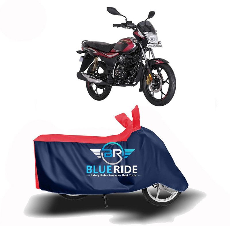 BLUERIDE Two Wheeler Cover for Bajaj  (Platina 110 H-Gear, Red, Blue)