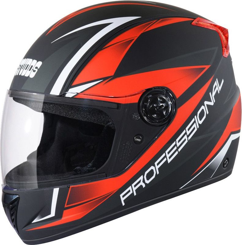 STUDDS Professional D2 Full Face Helmet (Matt Black N2, L) Motorbike Helmet  (Matt Black)