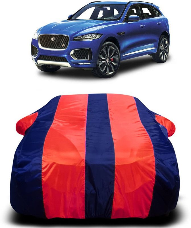 Genipap Car Cover For Jaguar F-Pace (With Mirror Pockets)  (Red, Blue)