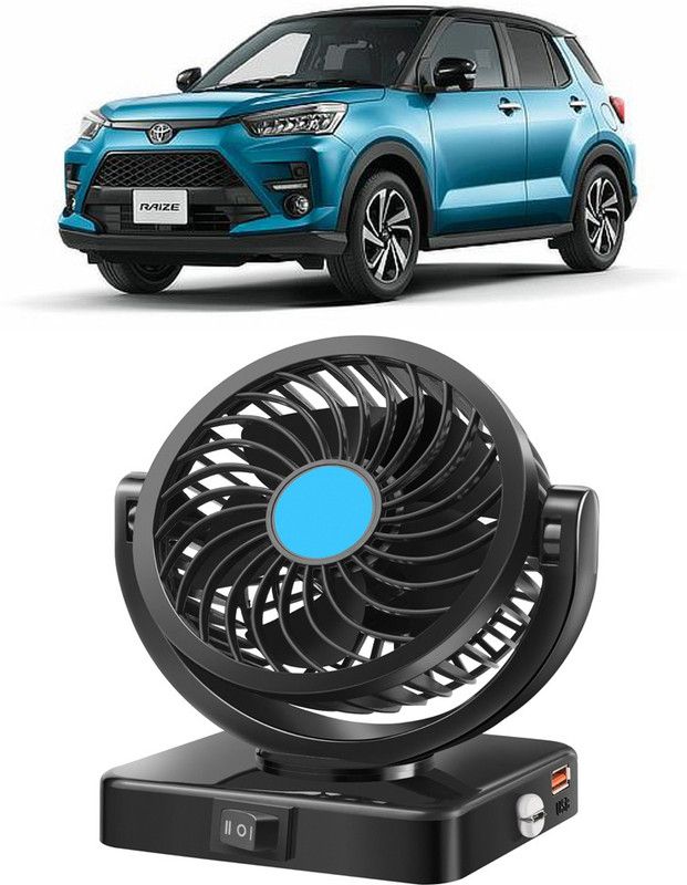 Enfield Works Car Fan With USB Charging 360 Degree Rotatable Fan-B-590 Car Interior Fan  (12 V)