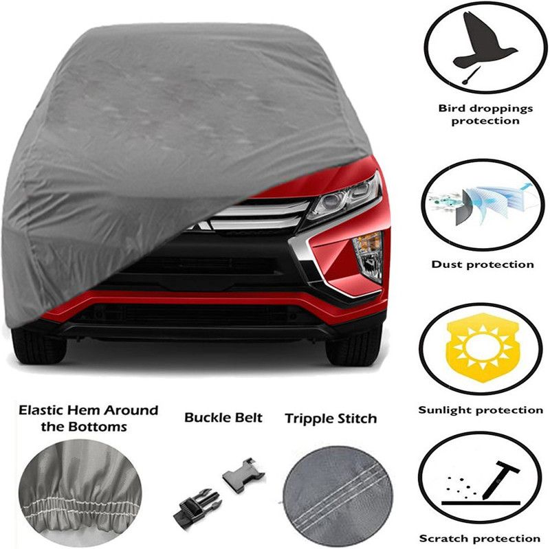 E Mart Car Cover For Mitsubishi Eclipse Cross (Without Mirror Pockets)  (Grey)