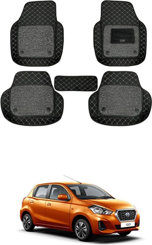 RKPSP Leatherite 7D Mat For Datsun Go  (Black)