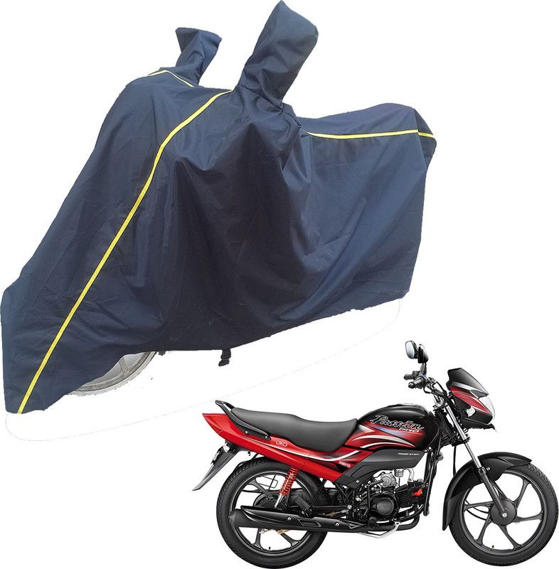 SS Zeeber Waterproof Two Wheeler Cover for Hero  (Passion Pro i3S, Blue)