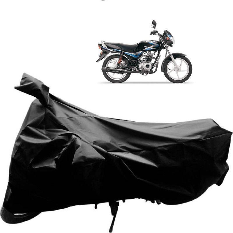 Autoridez Two Wheeler Cover for Bajaj  (CT 100, Black)