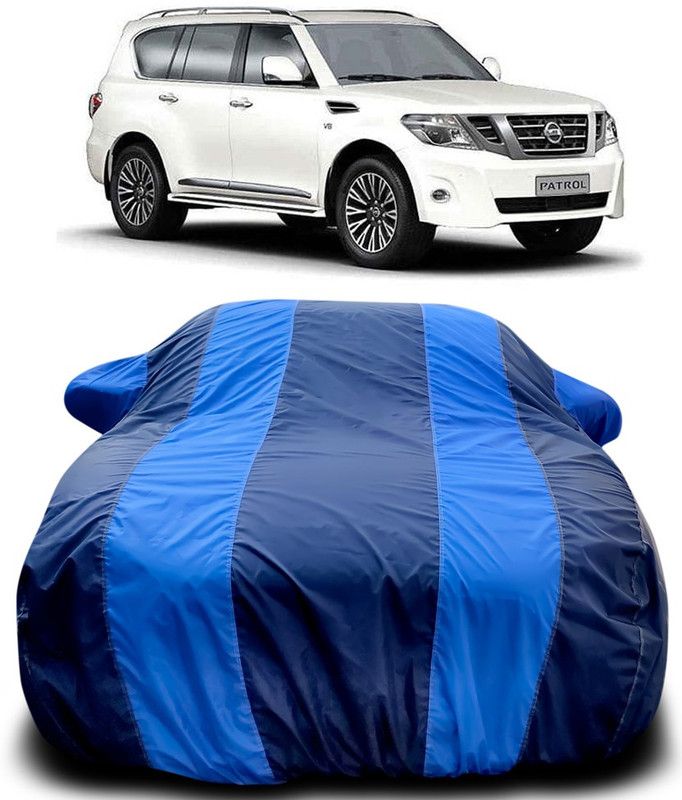 Genipap Car Cover For Nissan Patrol (With Mirror Pockets)  (Blue, Blue)