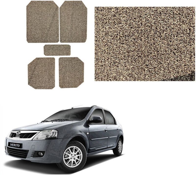 Ushergy PVC Standard Mat For Mahindra Verito  (Beige, Black)
