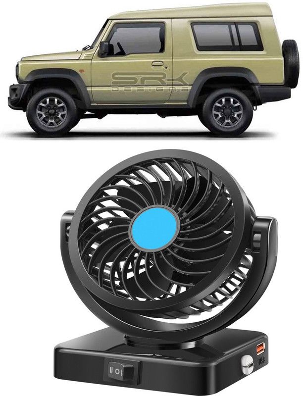 Enfield Works Car Fan With USB Charging 360 Degree Rotatable Fan-B-301 Car Interior Fan  (12 V)
