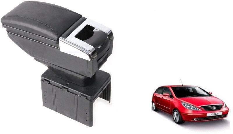 Auto Oprema Centre Car Armrest Black Color Aar-277 Car Armrest  (Tata, Vista)