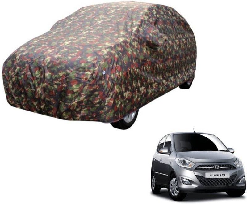 Bullseye Car Cover For Hyundai Grand i10 (With Mirror Pockets)  (Multicolor)