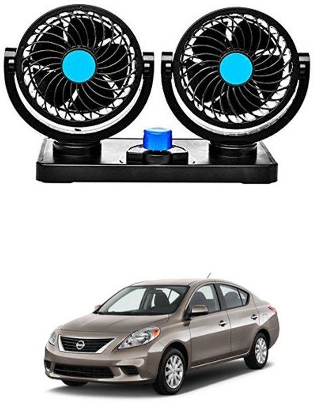 RKPSP 360 Degree Car Fan - 12V,Dual Head Fans,Car dashboard fan For Versa Car Interior Fan  (12 V)