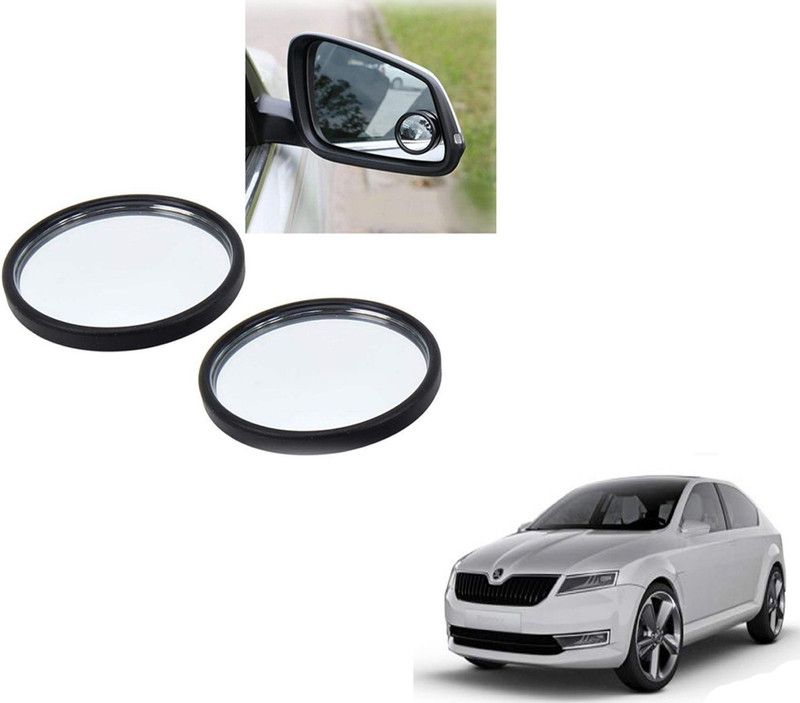 Autoinnovation 360° Convex Side Rear View Blind Spot Mirror for Skoda Laura Glass Car Mirror Cover  (Skoda Laura)