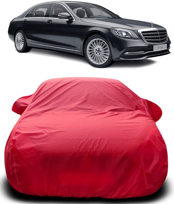 AutoBurn Car Cover For Mercedes Benz S320 (With Mirror Pockets)  (Red)