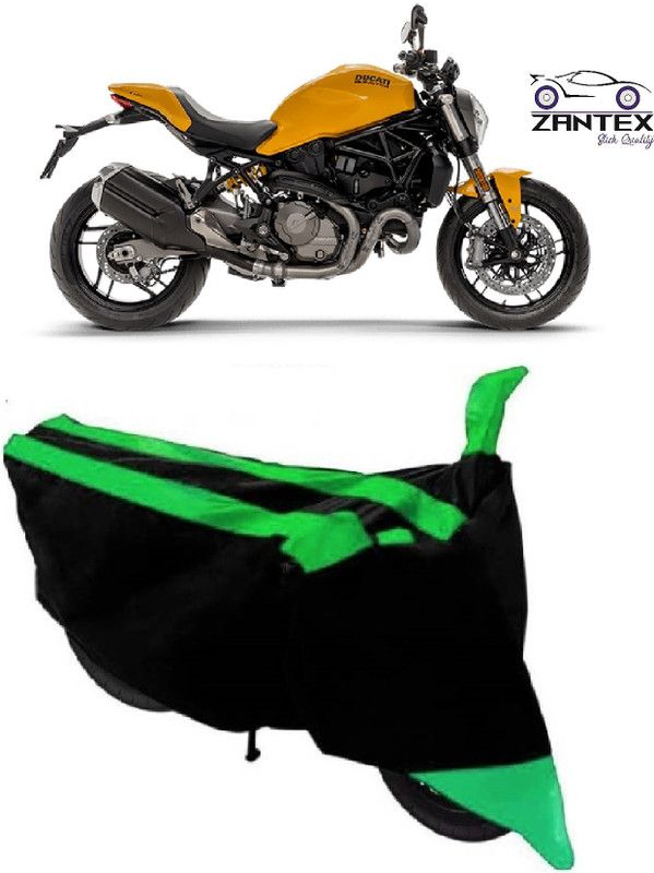 ZANTEX Two Wheeler Cover for Ducati  (Monster 82, Black, Green)