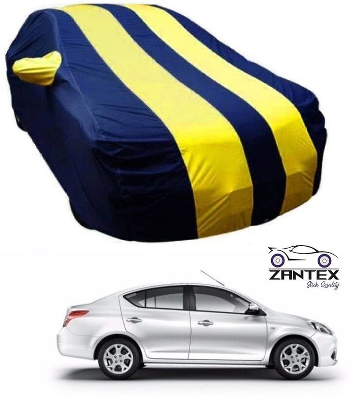 ZANTEX Car Cover For Renault Scala (With Mirror Pockets)  (Blue, Yellow)
