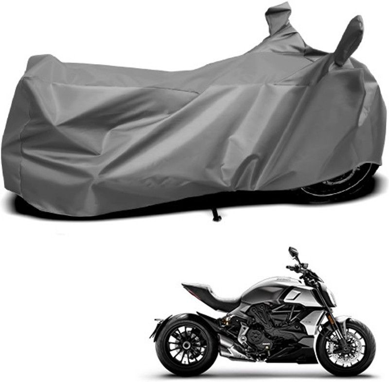 THE REAL ARV Waterproof Two Wheeler Cover for Ducati  (Diavel, Grey)