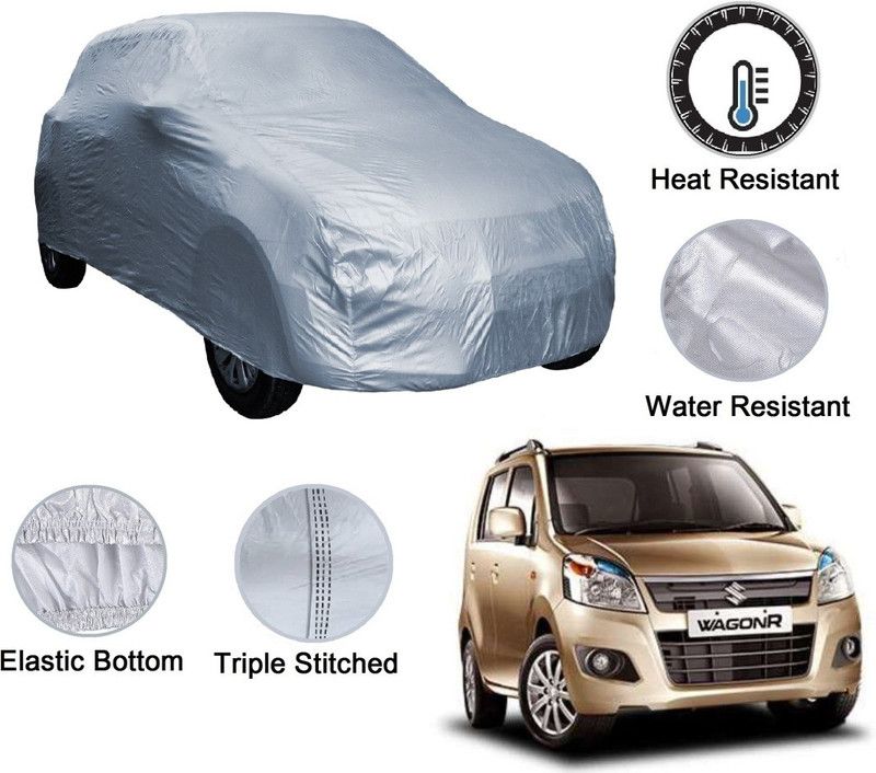 Amanzo Car Cover For Maruti Suzuki WagonR (Without Mirror Pockets)  (Silver)